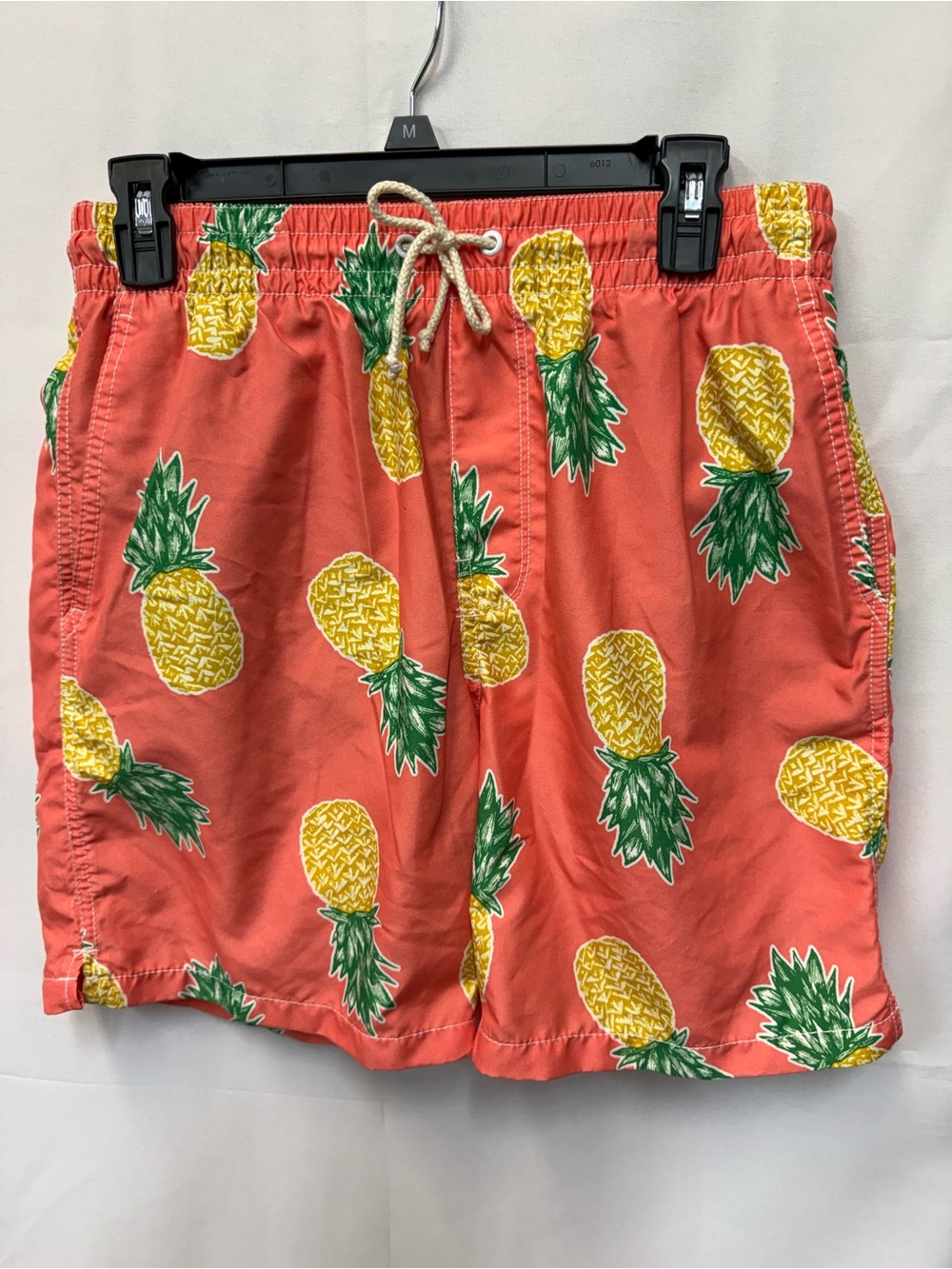 Old Navy Coral Pineapple Print Swim Trunks